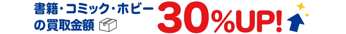 買取金額30%UP