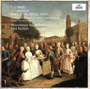 J.S.バッハ:フルート、ヴァイオリンとチェンバロのための協奏曲