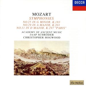 モーツァルト:交響曲第25番&第29番&第31番