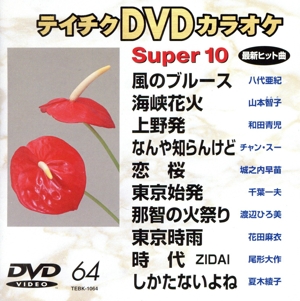 DVDカラオケ スーパー10(演歌編)風のブルース/海峡花火 他全10曲(64)