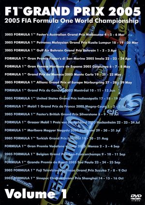 F1グランプリ 2005 VOL.1 Rd.1～Rd.7