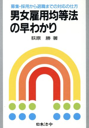 男女雇用均等法の早わかり 募集・採用から退職までの対応の仕方