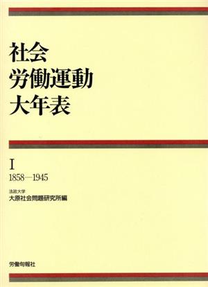 社会・労働運動大年表