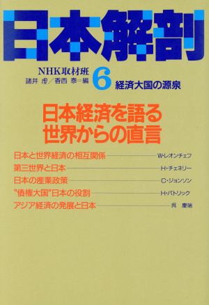 日本経済を語る・世界からの直言 日本解剖・経済大国の源泉6