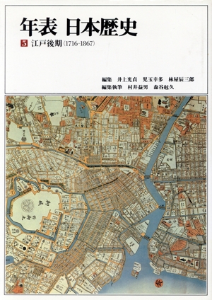 江戸後期 1716-1867年表 日本歴史5