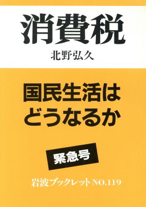 消費税 国民生活はどうなるか 岩波ブックレット119