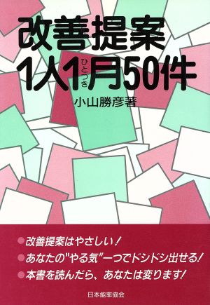 改善提案1人1月50件