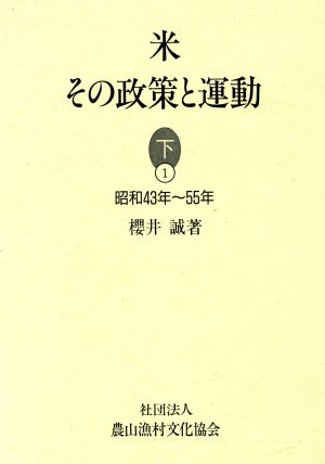 昭和43年～55年 米 その政策と運動下 1