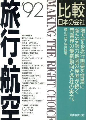 旅行・航空('92) 比較 日本の会社