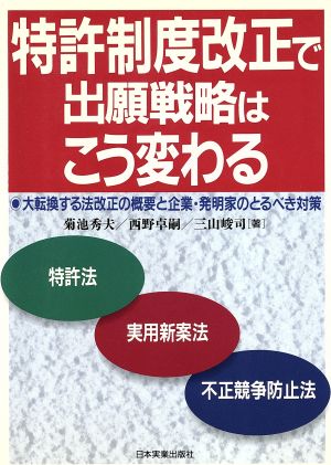 特許制度改正で出願戦略はこう変わる 大転換する法改正の概要と企業・発明家のとるべき対策