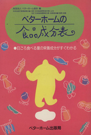 ベターホームの食品成分表 日ごろ食べる量の栄養成分がすぐわかる