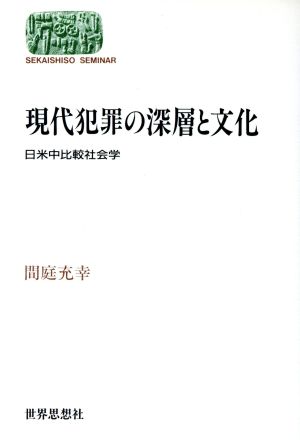 現代犯罪の深層と文化 日米中比較社会学 SEKAISHISO SEMINAR