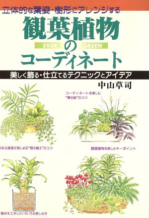 観葉植物のコーディネート美しく飾る・仕上てるテクニックとアイデア 立体的な葉姿・樹形にアレンジする