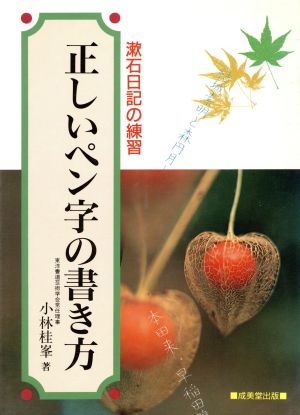 正しいペン字の書き方 漱石日記の練習 ペン字・書道シリーズ