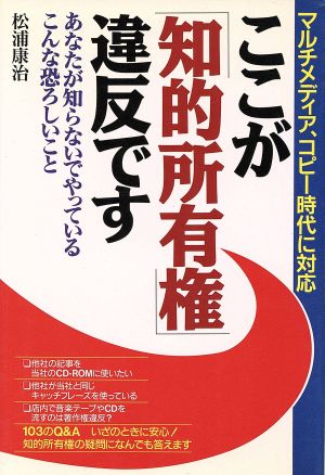 ここが「知的所有権」違反です あなたが知らないでやっているこんな恐ろしいこと