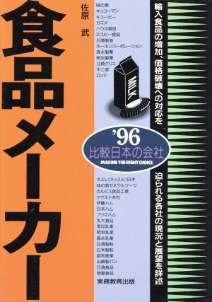 食品メーカー(1996年度版)比較日本の会社比較 日本の会社'96