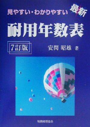 見やすい・わかりやすい 最新耐用年数表