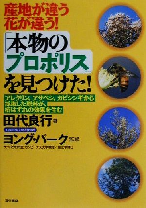 産地が違う花が違う！「本物のプロポリス」を見つけた！ アレクリン、アサペシ、カピシンギから採取した原料が、桁はずれの効果を生む