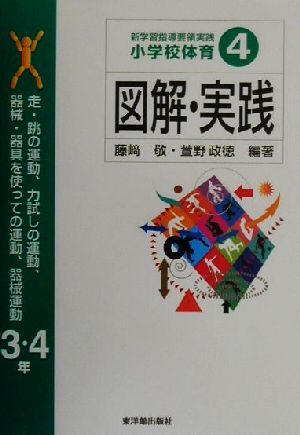 新学習指導要領実践 小学校体育 図解・実践(4) 新学習指導要領実践-走・跳の運動、力試しの運動、器械、器具を使っての運動、器械運動