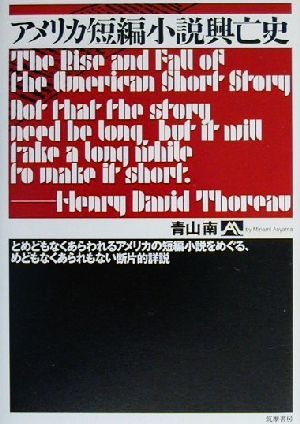 アメリカ短編小説興亡史 とめどもなくあらわれるアメリカの短編小説をめぐる、めどもなくあられもない断片的詳説