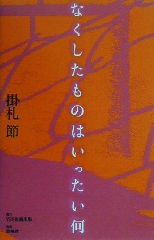 なくしたものはいったい何