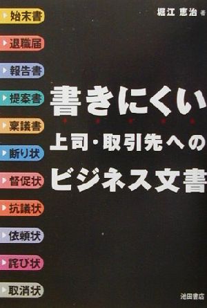 書きにくい上司・取引先へのビジネス文書