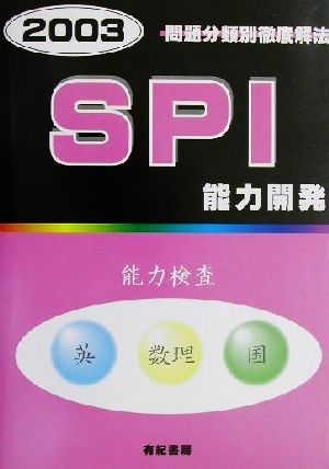 SPI・能力開発(2003) 問題分類別徹底解法