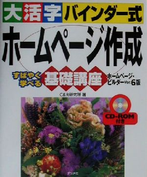大活字バインダー式 ホームページ作成 基礎講座 すばやく学べる ホームページ・ビルダーver.6版