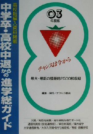 中学卒・高校中退からの進学総ガイド('03年版)