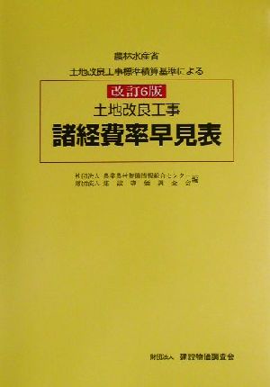 土地改良工事諸経費率早見表 農林水産省土地改良工事標準積算基準による