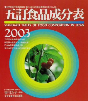 五訂食品成分表(2003)