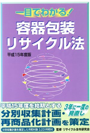 一目でわかる！容器包装リサイクル法 完全施行版(平成15年度)完全施行版