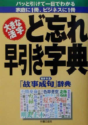 大きな活字 ど忘れ早引き字典 大きな活字