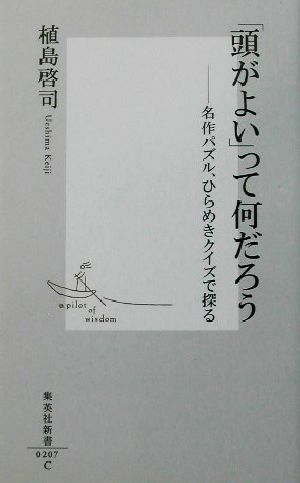 「頭がよい」って何だろう名作パズル、ひらめきクイズで探る集英社新書