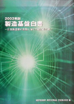 製造基盤白書(2003年版) 日本製造業の復権に向けた戦略的取組