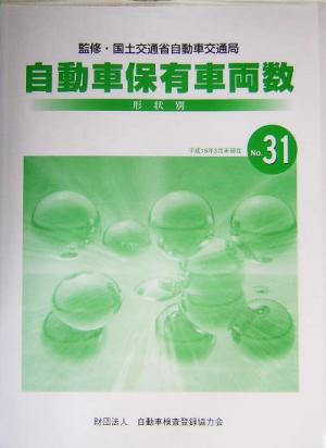 形状別 自動車保有車両数(No.31) 平成15年3月末現在