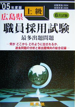 広島県上級職員採用試験最多出題問題('05年度版)