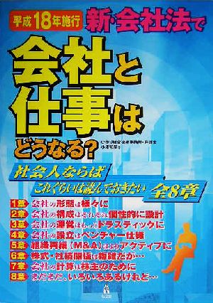 新・会社法で会社と仕事はどうなる？