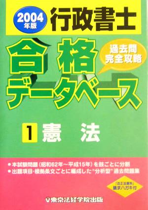 行政書士合格データベース(1) 憲法