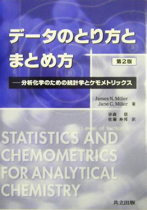 データのとり方とまとめ方分析化学のための統計学とケモメトリックス