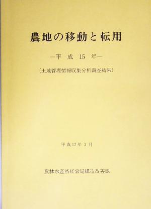 農地の移動と転用(平成15年) 土地管理情報収集分析調査結果