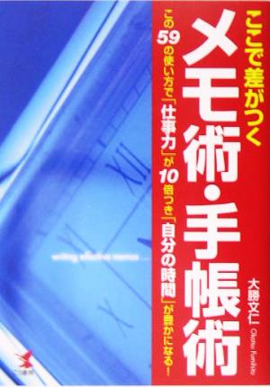 ここで差がつくメモ術・手帳術 この59の使い方で「仕事力」が10倍つき「自分の時間」が豊かになる！