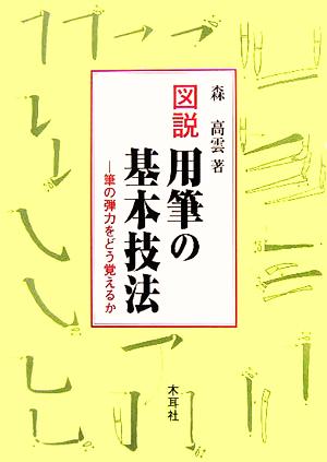 図説 用筆の基本技法筆の弾力をどう覚えるか