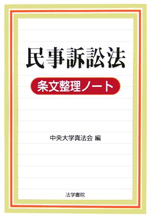 民事訴訟法条文整理ノート