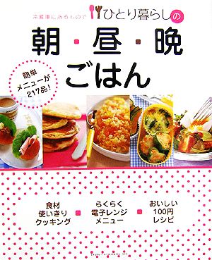 冷蔵庫にあるものでひとり暮らしの朝・昼・晩ごはん