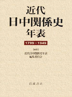 近代日中関係史年表 1799-1949