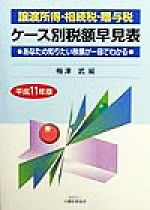 譲渡所得・相続税・贈与税 ケース別税額早見表 譲渡所得・相続税・贈与税(平成11年版) あなたの知りたい税額が一目でわかる