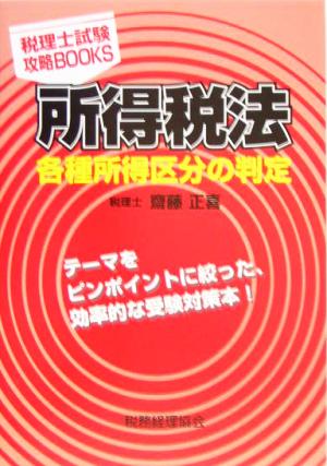 所得税法各種所得区分の判定 税理士試験攻略BOOKS