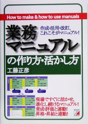 業務マニュアルの作り方・活かし方 作成・活用・改訂、これこそがマニュアル！ アスカビジネス