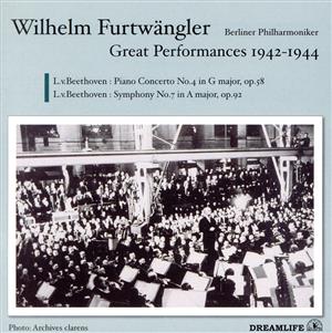 ベートーヴェン:交響曲第7番、ピアノ協奏曲第4番～Furtwangler Great Live Performances of 1942-1944(Hybrid SACD)
